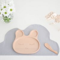 Eco Kids | Wooden Bunny Plate