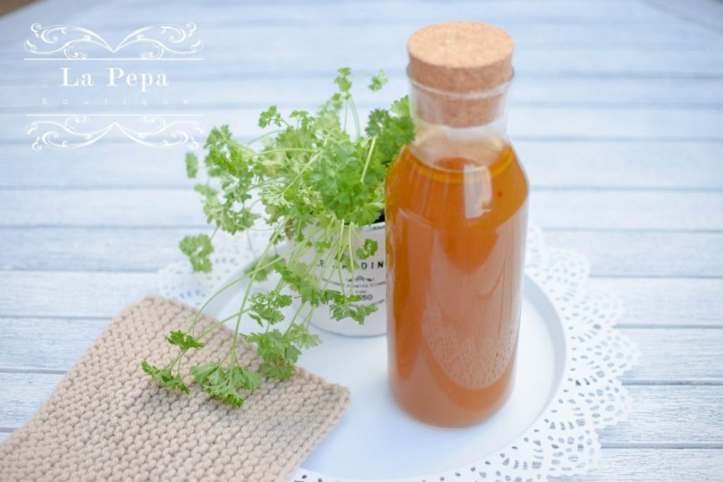 homemade vegetable stock from scraps