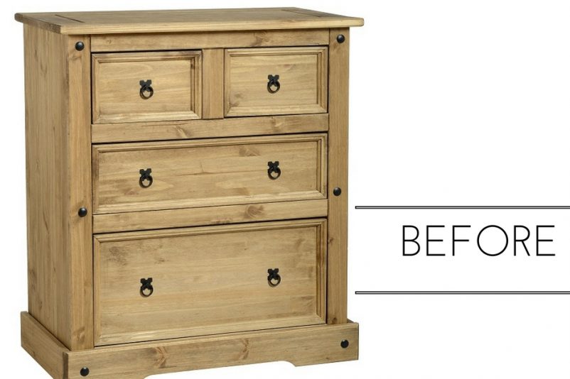 BEFORE upcycle furniture - before and after