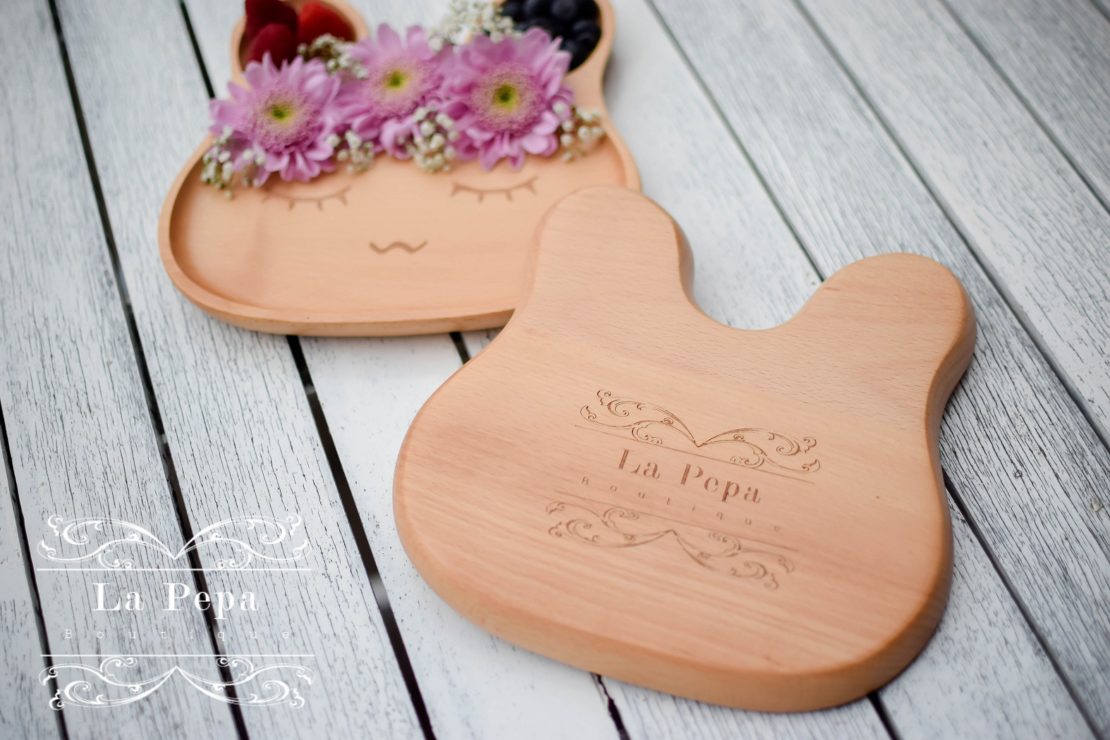 Eco Kids | Wooden Bunny Plate 1