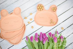 Eco Kids wooden bunny plate