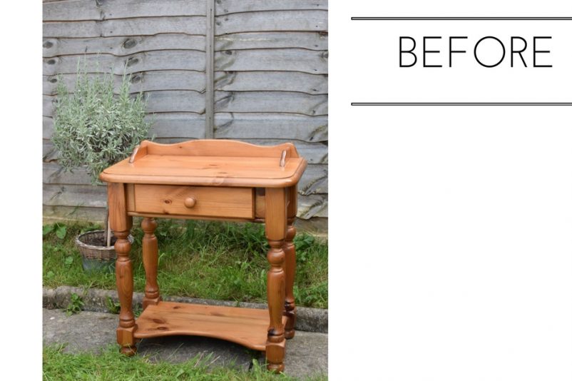 BEFORE Upcycle | From Shabby to Chic Console Table