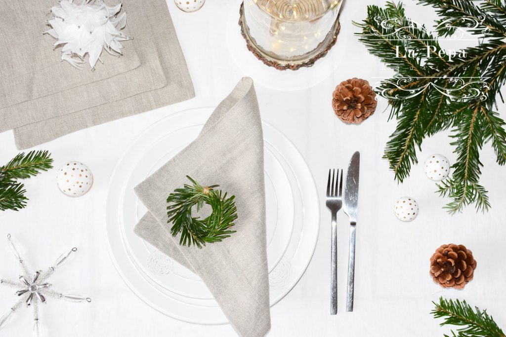 Eco Christmas | A Luxury Look with Natural Table Linen