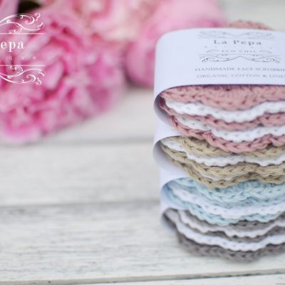 Eco Chic | Linen and Cotton Zero Waste Crochet Face Scrubbies