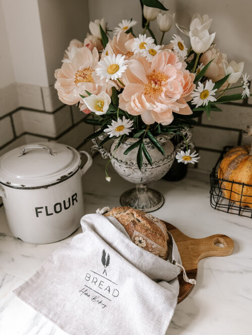 Eco Home | Reusable Linen Bread Storage Bag for Sourdough & Artisan Loaves - Image 2